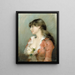 Profil d'une jeune femme - Albert Edelfelt — kehystetty taideteos seinällä