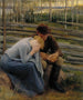 Variaatio sur la tristesse de l'illustration du poème « À la foire de Vernamo » - Albert Edelfelt — näkymä teoksesta