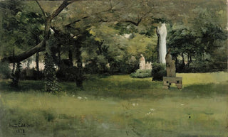 Albert Edelfelt - The Cluny Museum Garden in Paris.webp