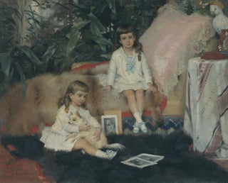 Les grands-ducs Boris et Kirill Vladimirovitch enfants - Albert Edelfelt — näkymä teoksesta