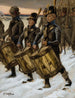 La marche du régiment de Björneborg - Albert Edelfelt — näkymä teoksesta