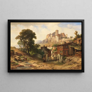 Albert Emil Kirchner - Ansicht von Schloss Burghausen an der Salzach.webp