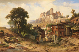 Albert Emil Kirchner - Ansicht von Schloss Burghausen an der Salzach.webp