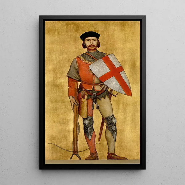 Doyenin Saint Georgesin kilta-armeijan maalaus - Albert Frans Lieven De Vriendt — kehystetty taideteos seinällä
