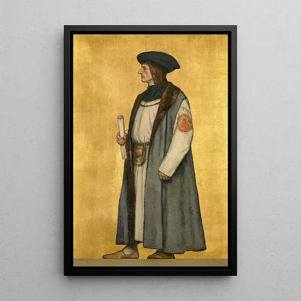 Arkkitehti Jan van Oudenaerde - Albert Frans Lieven De Vriendt — kehystetty taideteos seinällä