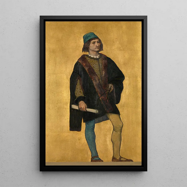 Arkkitehti Jan van de Poele - Albert Frans Lieven De Vriendt — kehystetty taideteos seinällä