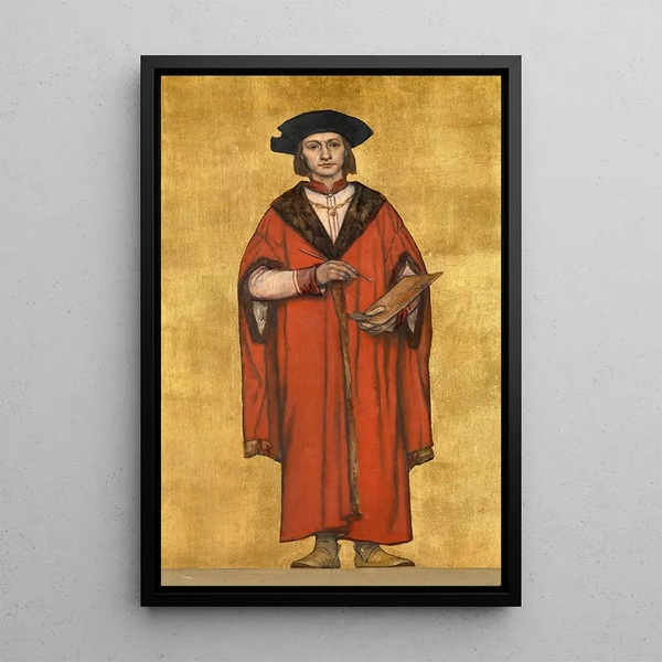 Taiteilija Jan van Eyck - Albert Frans Lieven De Vriendt — kehystetty taideteos seinällä