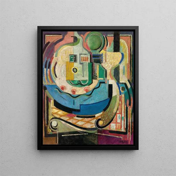 Composition - Albert Gleizes — kehystetty taideteos seinällä