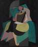 Nainen istuu - Albert Gleizes — näkymä teoksesta