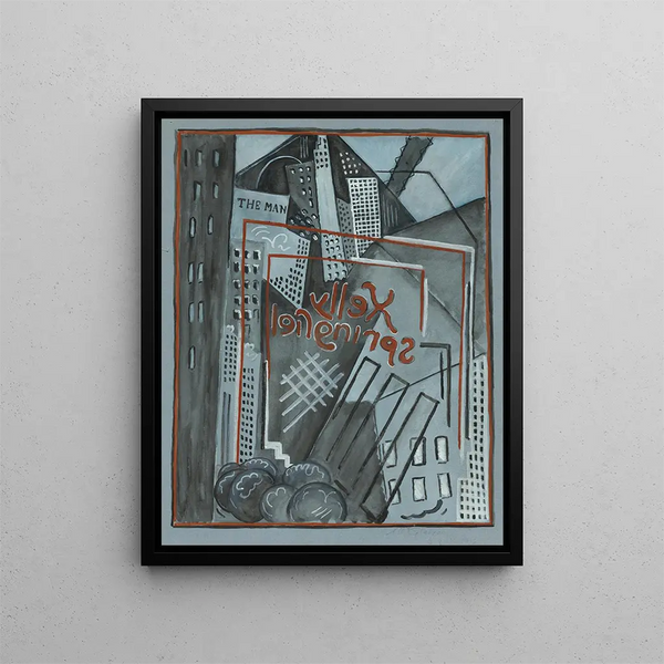 Kelly Springfield - Albert Gleizes — kehystetty taideteos seinällä