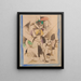 La Dame aux bêtes Portrait de Madame Raymond Duchamp-Villon - Albert Gleizes — kehystetty taideteos seinällä