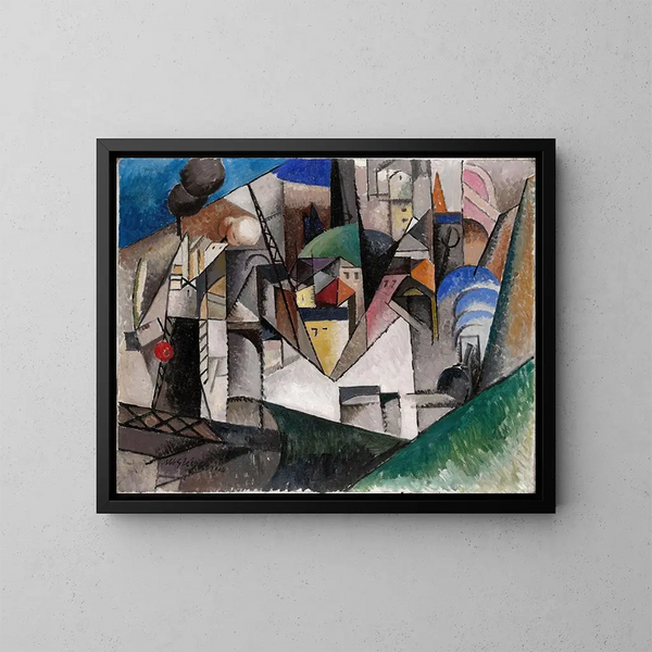 maisemasta - Albert Gleizes — kehystetty taideteos seinällä