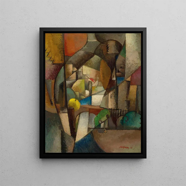 Le Pêcheur - Albert Gleizes — kehystetty taideteos seinällä