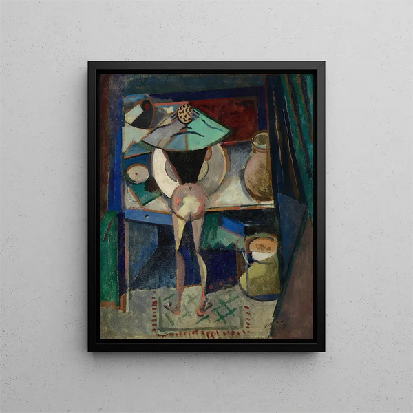 Nu se toilettant - Albert Gleizes — kehystetty taideteos seinällä