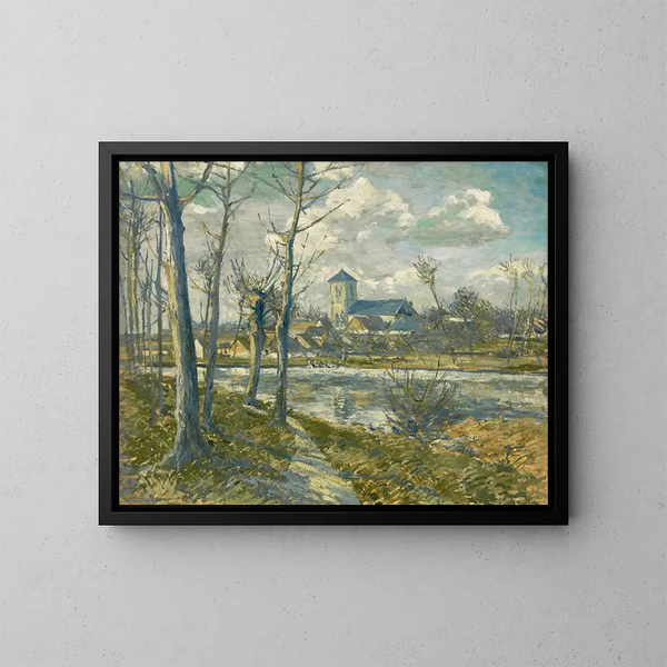 Picardie maisemasta - Albert Gleizes — kehystetty taideteos seinällä
