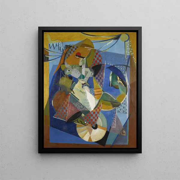 Vaudeville - Albert Gleizes — kehystetty taideteos seinällä