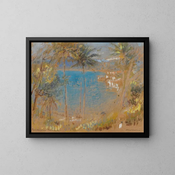 Trou bleu, Port Antonio, Jamaika - Albert Goodwin — kehystetty taideteos seinällä