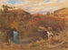 Le prince Camaralzaman observant le voleur du talisman - Albert Goodwin — näkymä teoksesta