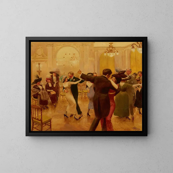 La danse - Albert Guillaume — kehystetty taideteos seinällä