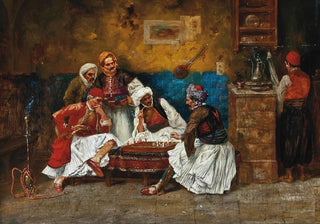 Albert Joseph Franke - A game of chess.webp
