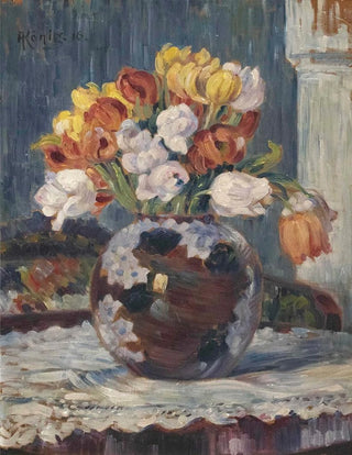 Albert Knig - Tulpen in Kugelvase.webp