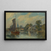 Delft-maalaus - Albert Lebourg — kehystetty taideteos seinällä