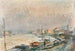 Albert Lebourgin "La Seine au Bas-Meudon en hiver, effet de neige et de gel" — näkymä teoksesta