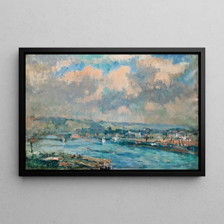 Albert Lebourg - Rouen le Faubourg SaintSever et le pont Boieldieu.webp