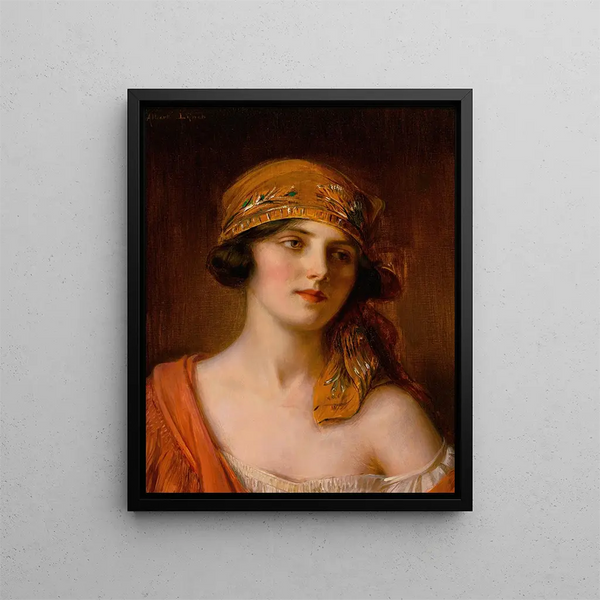 Muoti-ihailtu kauneus - Albert Lynch — kehystetty taideteos seinällä