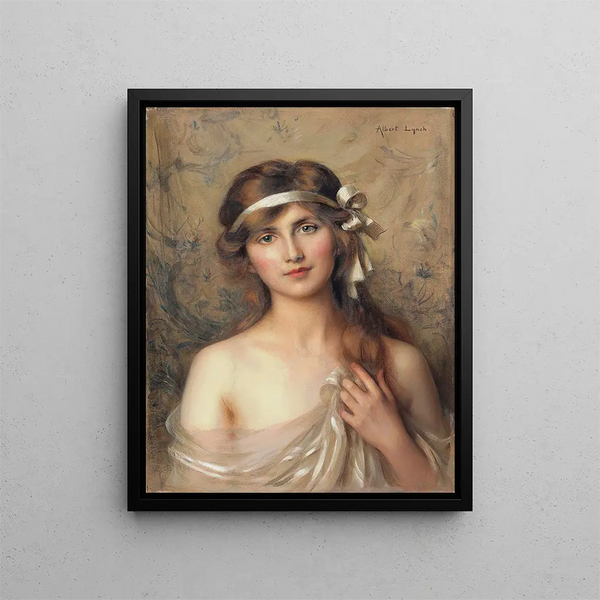 Le Ruban blanc - Albert Lynch — kehystetty taideteos seinällä