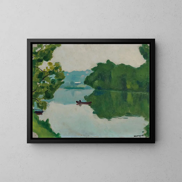 Bords de Marne à La Varenne - Albert Marquet — kehystetty taideteos seinällä
