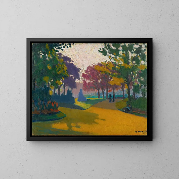 Jardin du Luxembourg - Albert Marquet — kehystetty taideteos seinällä
