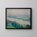 La Seine à Croisset près de Rouen - Albert Marquet — kehystetty taideteos seinällä