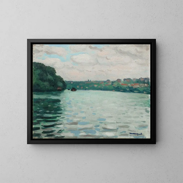 La Seine à La Frette - Albert Marquet — kehystetty taideteos seinällä