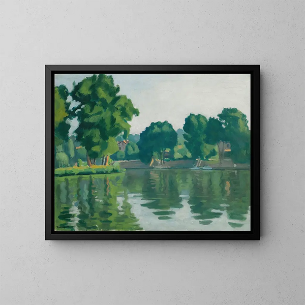 La Seine à Poissy - Albert Marquet — kehystetty taideteos seinällä