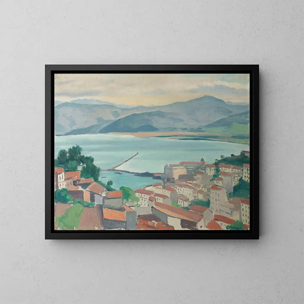 La Ville par temps clair - Albert Marquet — kehystetty taideteos seinällä