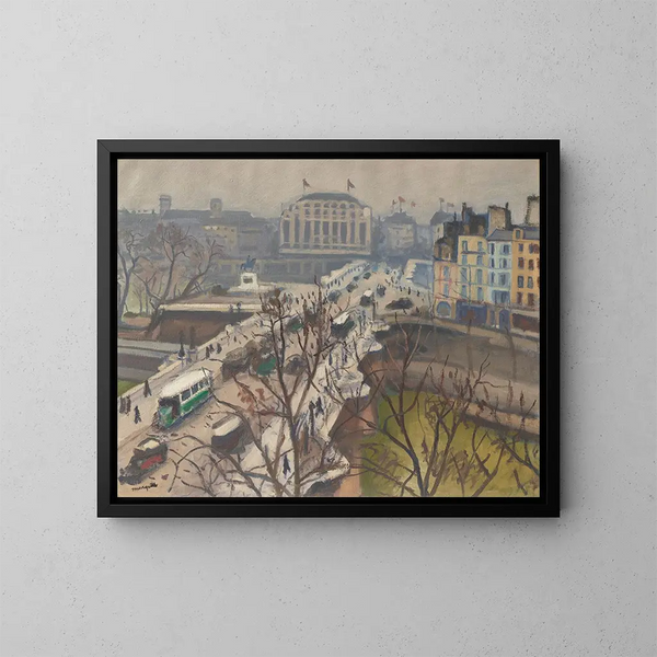 Le Pont Neuf - Albert Marquet — kehystetty taideteos seinällä