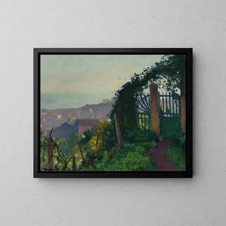 Le Portail dans la verdure - Albert Marquet — kehystetty taideteos seinällä