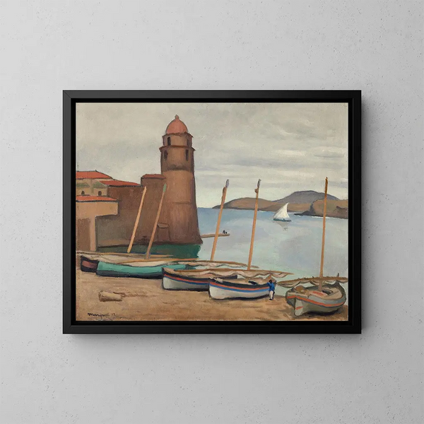 Le phare de Collioure - Albert Marquet — kehystetty taideteos seinällä