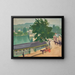 Le pont de Chennevières par temps gris - Albert Marquet — kehystetty taideteos seinällä