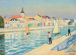 Les Pêcheurs à la Ligne à La Chaume - Albert Marquet — näkymä teoksesta