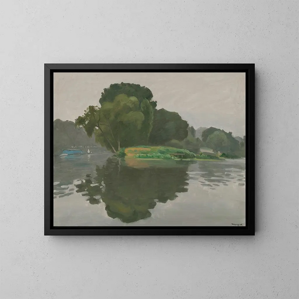 Le Poissy - Albert Marquet — kehystetty taideteos seinällä