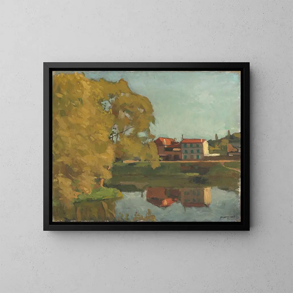 Maisons de Billancourt - Albert Marquet — kehystetty taideteos seinällä