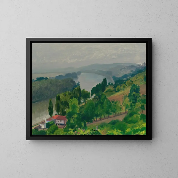 Mricourt Aika harmaa - Albert Marquet — kehystetty taideteos seinällä