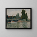 Bateau pavoisé à Poissy - Albert Marquet — kehystetty taideteos seinällä