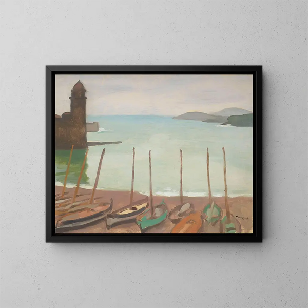 Port de Collioure - Albert Marquet — kehystetty taideteos seinällä
