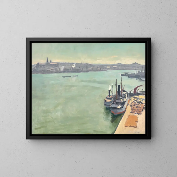 Soleil de Stockholm - Albert Marquet — kehystetty taideteos seinällä