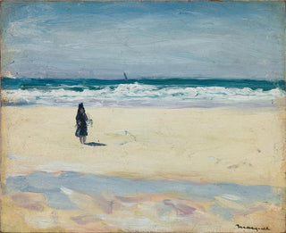 Nuori tyttö rannalla - Albert Marquet — näkymä teoksesta