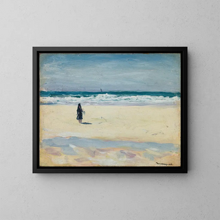 Nuori tyttö rannalla - Albert Marquet — kehystetty taideteos seinällä
