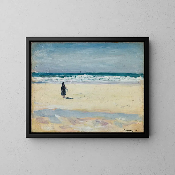 Nuori tyttö rannalla - Albert Marquet — kehystetty taideteos seinällä